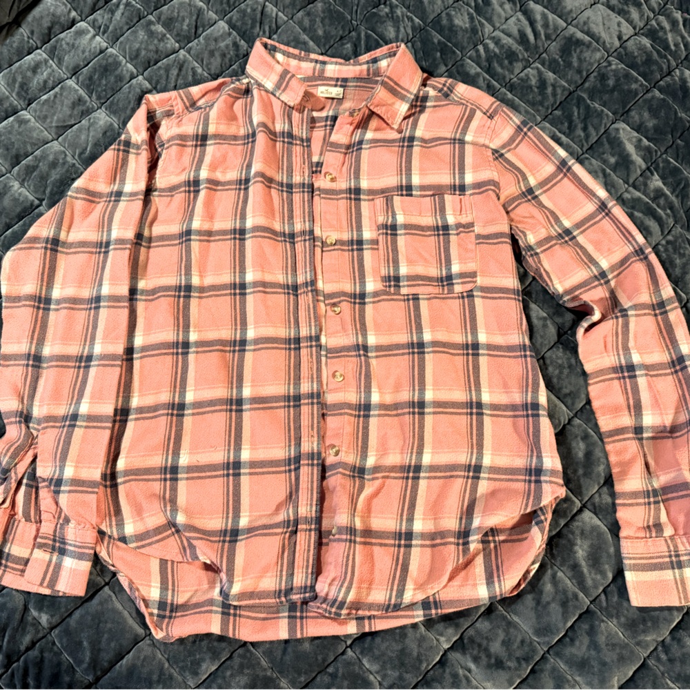 Plaid Button-Up Shirt